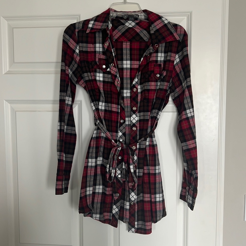 Forever 21 Long multicolor 100% Cotton Flannel Size Medium